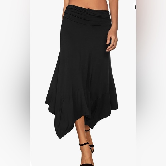 Dresses & Skirts - NWOT - DJT Women's Flowy Handkerchief Hemline Midi Skirt